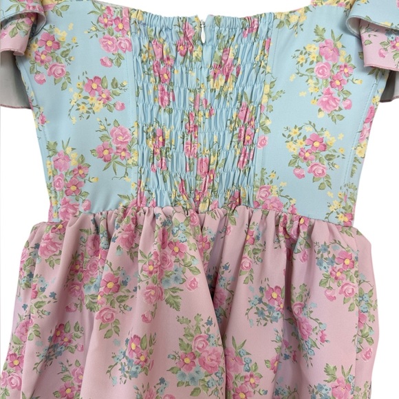 Dolls Kill Sugar Thrillz Moonglow Romance Ruffle Mini Dress - Picture 5 of 10